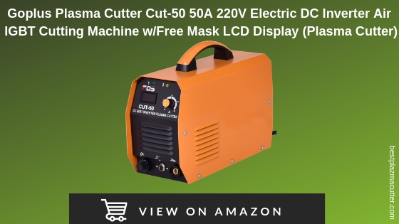 Goplus Plasma Cutter Cut-50 50A 220V Electric DC Inverter Air IGBT Cutting Machine w/Free Mask LCD Display (Plasma Cutter)